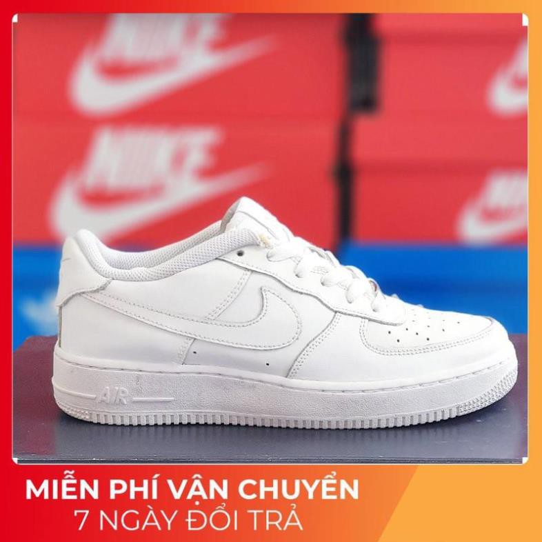 [Hàng Auth] Giày thể thao Nike Air Force I low trắng, size từ 35 - 46 real (đã sử dụng) . : : : * : ¹ r: