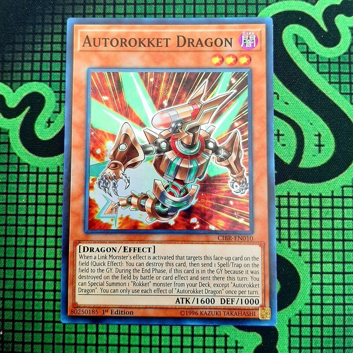 THẺ BÀI YUGIOH NEAR MINT - Autorokket Dragon - CIBR-EN010 - Super Rare 1st Edition