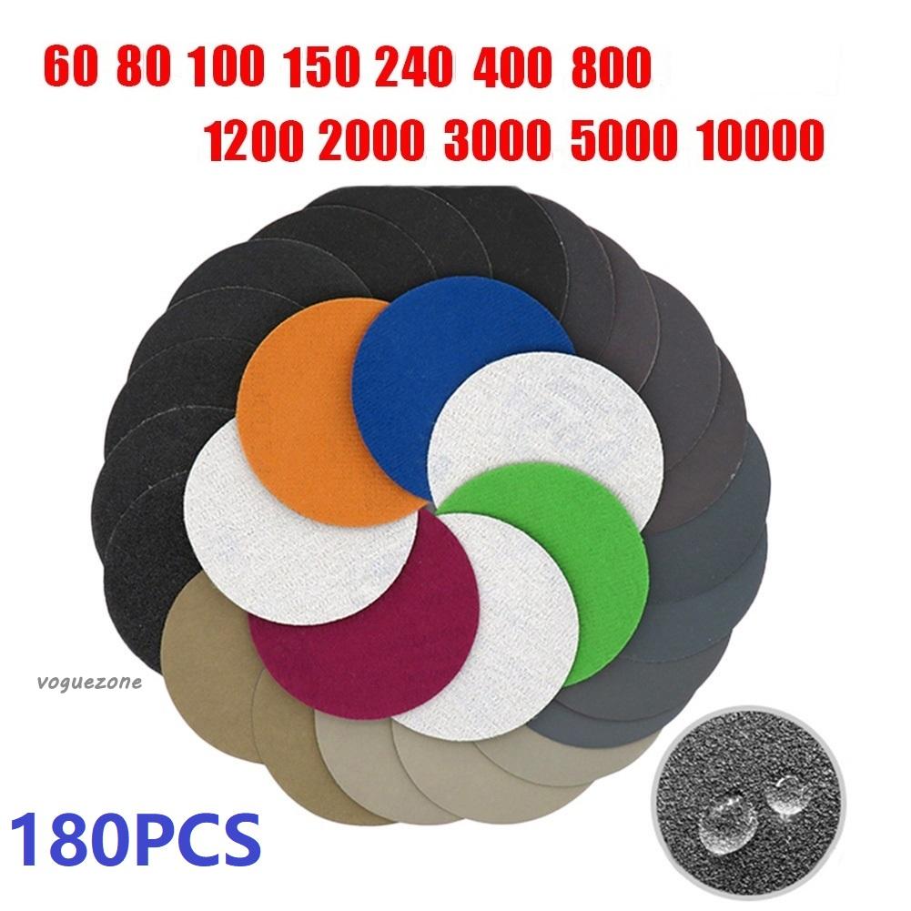 Sandpaper 18 pcs 3 inch Hook&Loop Latex flocking For automobiles furniture Fine polishing Polishing tool Hot sale