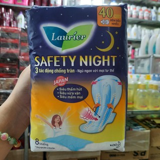 Băng Vệ Sinh Laurier ban đêm 8 Miếng 40Cm