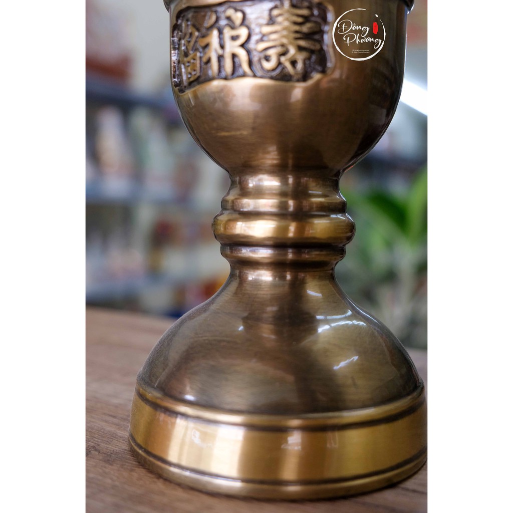 ỐNG ĐỰNG NHANG (ỐNG HƯƠNG) ĐỒNG ĐEN CAO CẤP DÙNG CHO TRANG THỜ GIA TIÊN