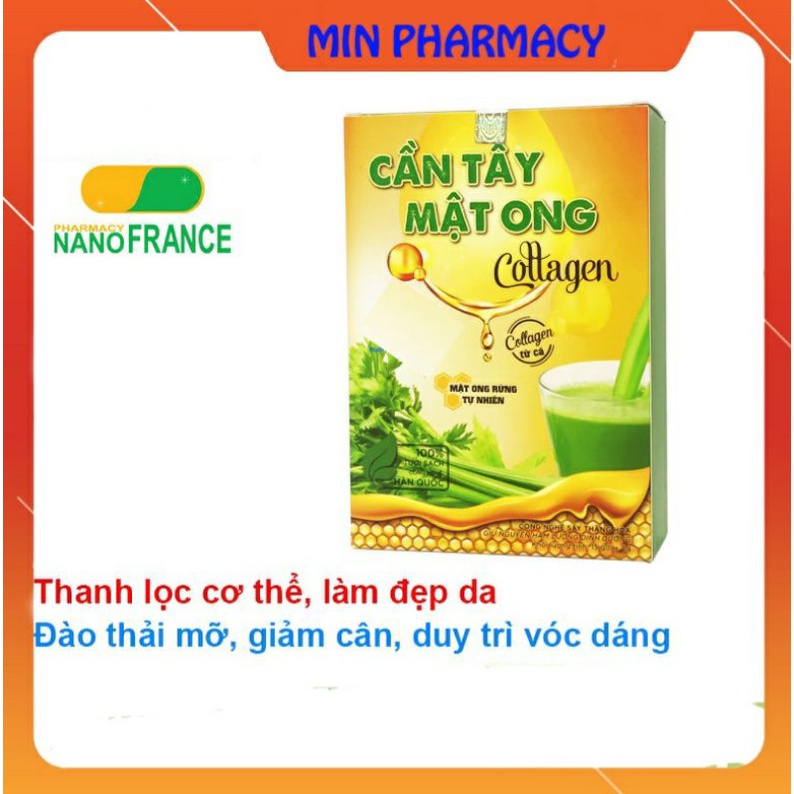 Bột cần tây mật ong có thêm Collagen, hỗ trợ giảm cân, đẹp da, bổ sung chất xơ, hỗ trợ giảm cân
