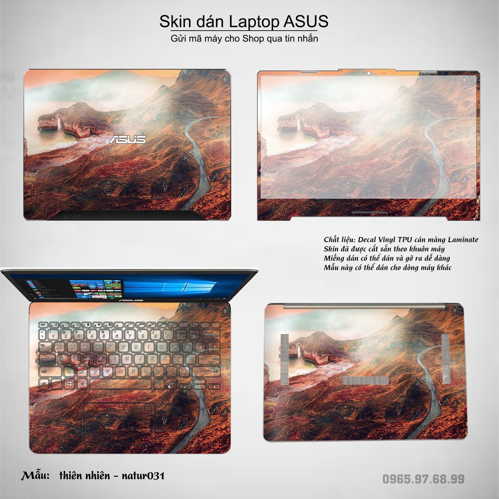 Skin dán Laptop Asus in hình thiên nhiên nhiều mẫu 2 (inbox mã máy cho Shop)