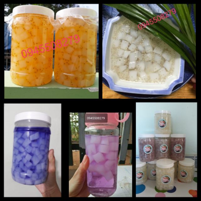 Thạch dừa thô