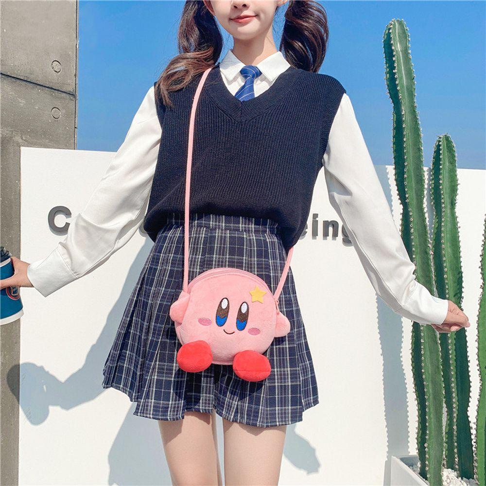 Elsworth Túi Đeo Chéo Hình Kirby Hoạt Hình Nhồi Bông 18Cm Dành Cho Bé