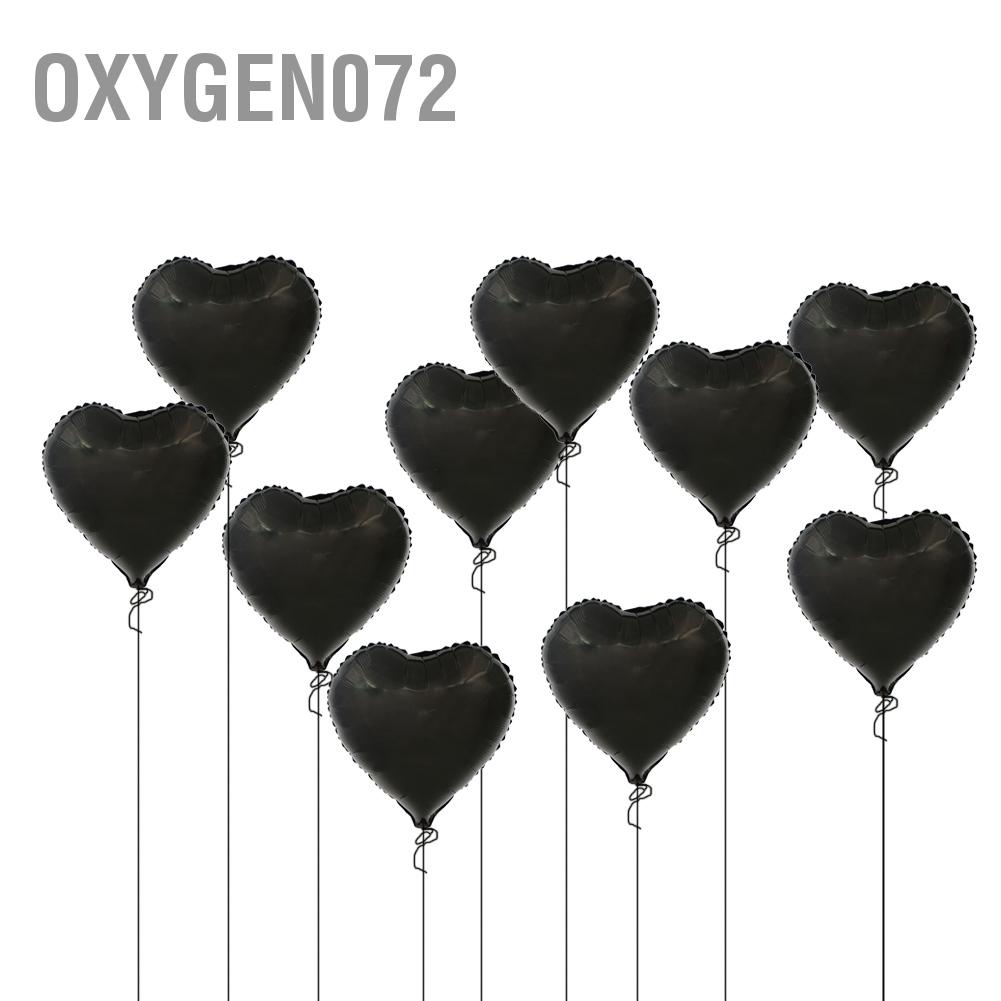 Oxygen072 10pcs 18&quot; Heart Aluminum Foil Balloons Party Wedding Birthday Decor