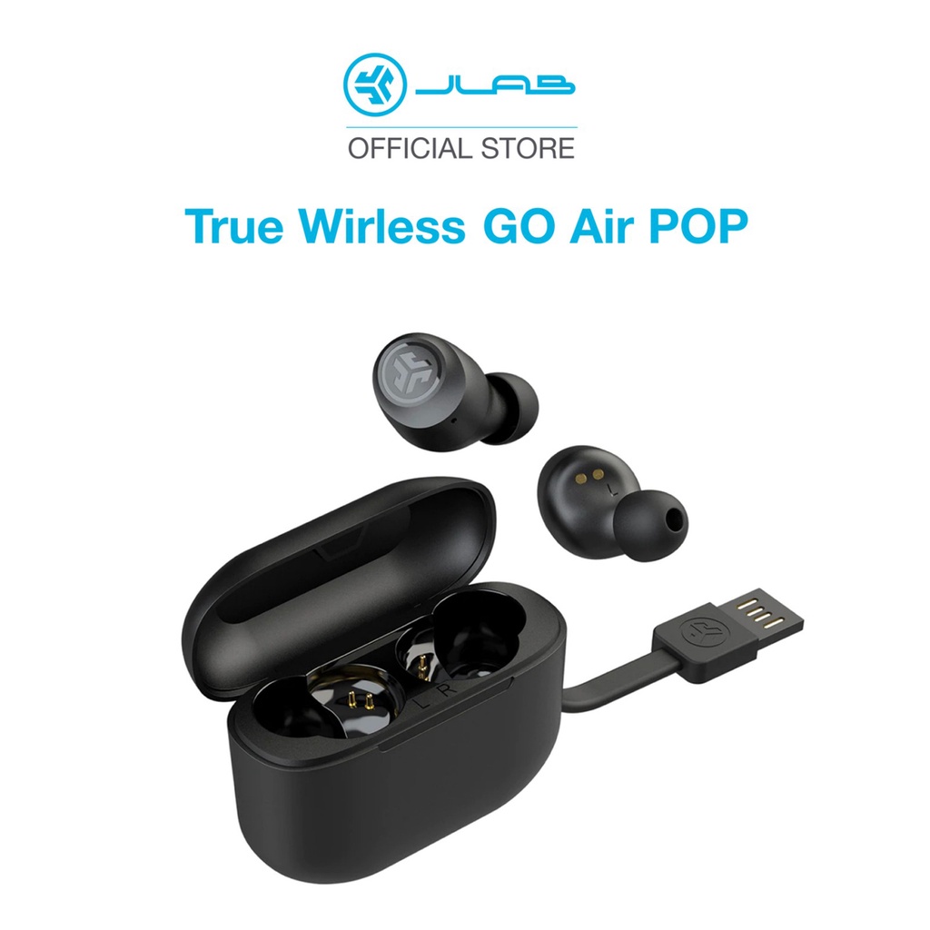 Tai nghe Bluetooth JLab GO Air POP TWS màu đen - IAPEBGAIRPOP