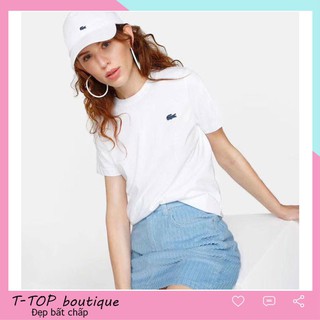 Áo thun unisex chất cotton thêu cá sấu cực đẹp, áo phông ngắn tay nam nữ fom chuẩn