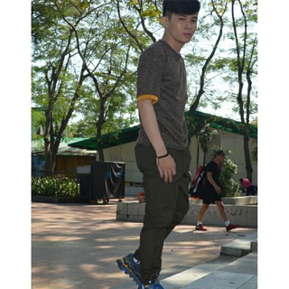 Quần Jogger kaki nút bấm chân