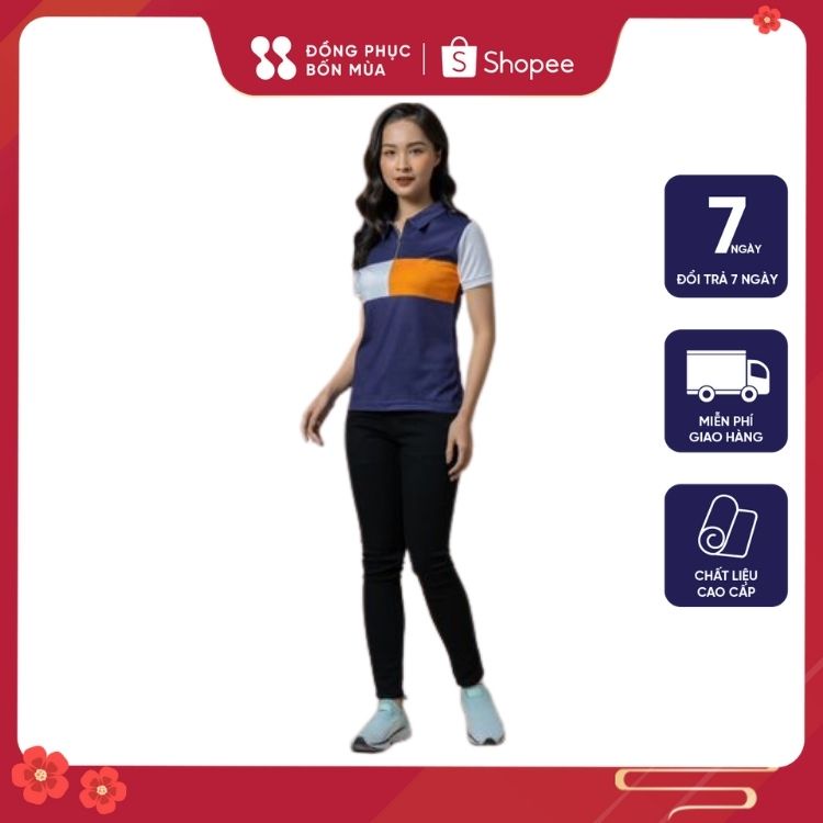 Áo Phông Nam / Nư Polo Tay Ngắn Phong Cách Thời Trang thiết kế chất liệu cao cấp sẵn hàng 100% ảnh thật của shop