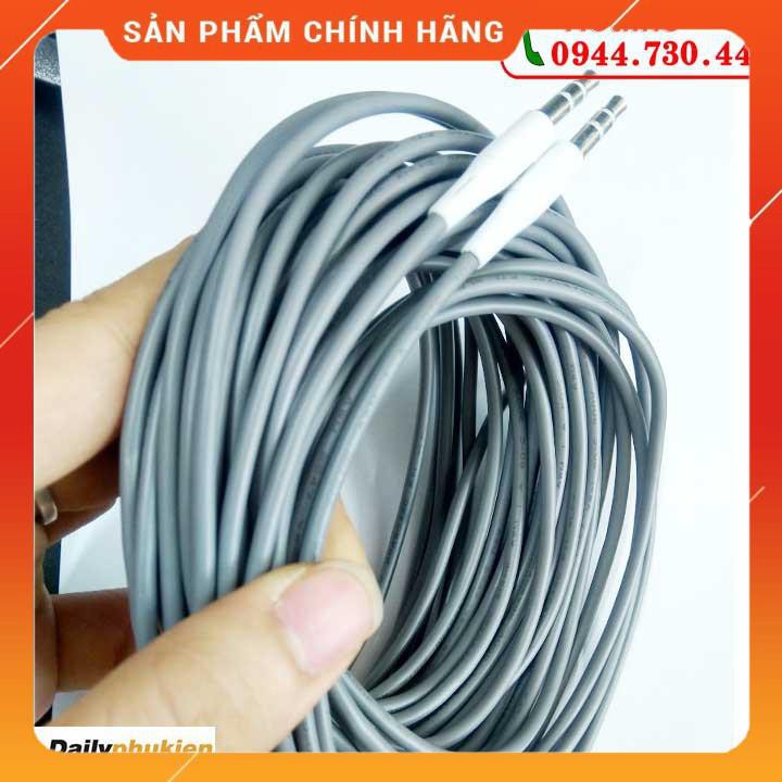 Dây loa 3.5mm 2 đầu dài 10m xám giá rẻ dailyphukien