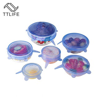 Set 6 nắp silicon đậy bát đĩa