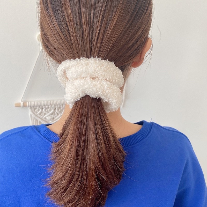 Buộc tóc scrunchies vải thu đông xinh xắn BRABOX