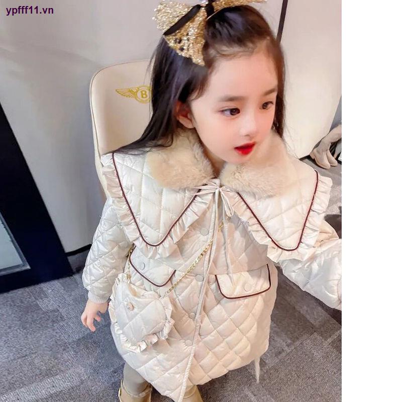 Áo Khoác cotton Dày Phong Cách Hàn Quốc Mới Dành Cho Bé Gái Vào Năm 2021