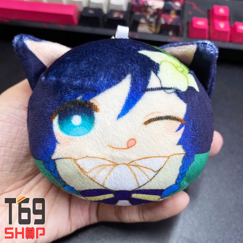 [28 mẫu] Móc khóa plushie mochi nhồi bông game Genshin Impact