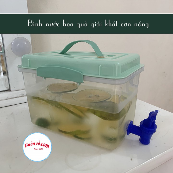 Bình đựng nước có vòi 2.5l và 5l Việt Nhật - Bình đựng nước trà, nước trái cây để trong tủ lạnh tiện dụng - br01376