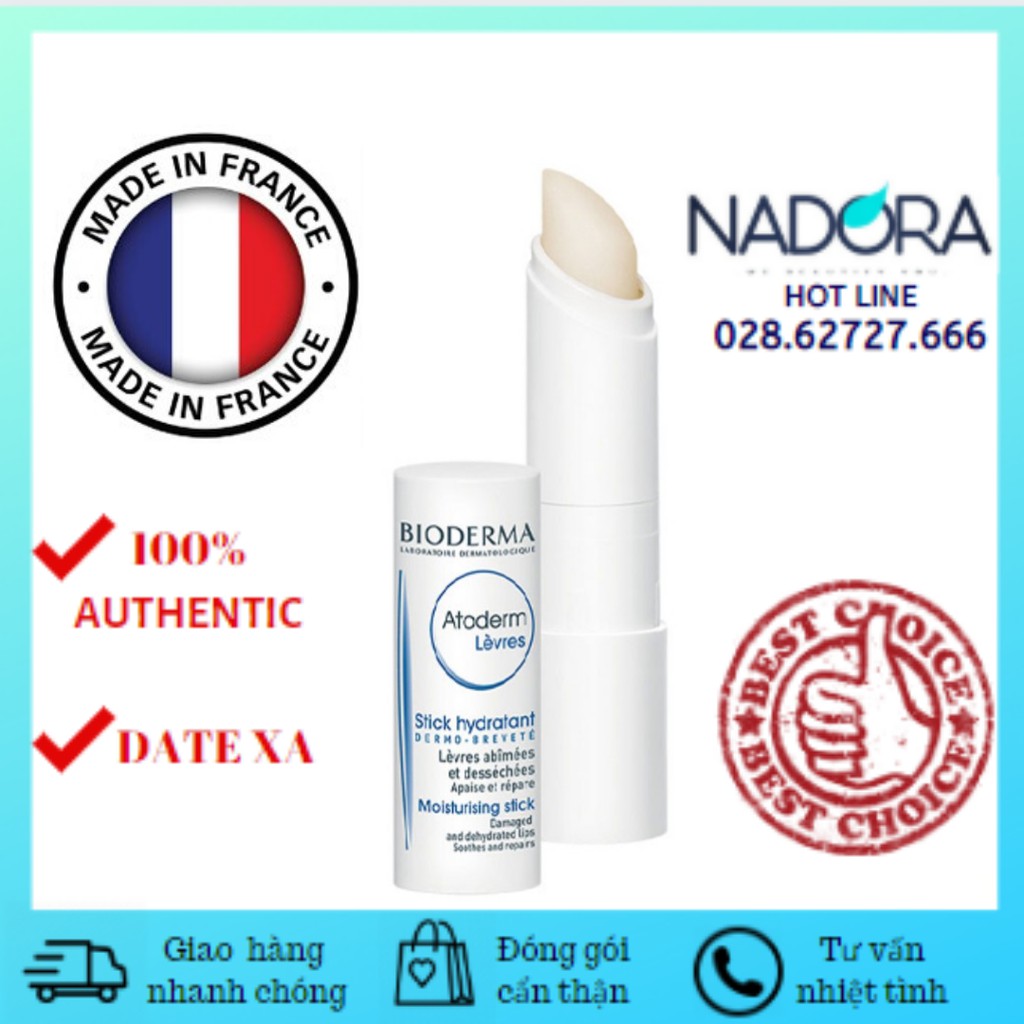 Son Dưỡng Môi BIODERMA Atoderm Levres Stick Hydratant