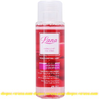 Nước hoa hồng 150ml lana giúp cân bằng độ ẩm, làm trắng và săn chắc da chính hãng.