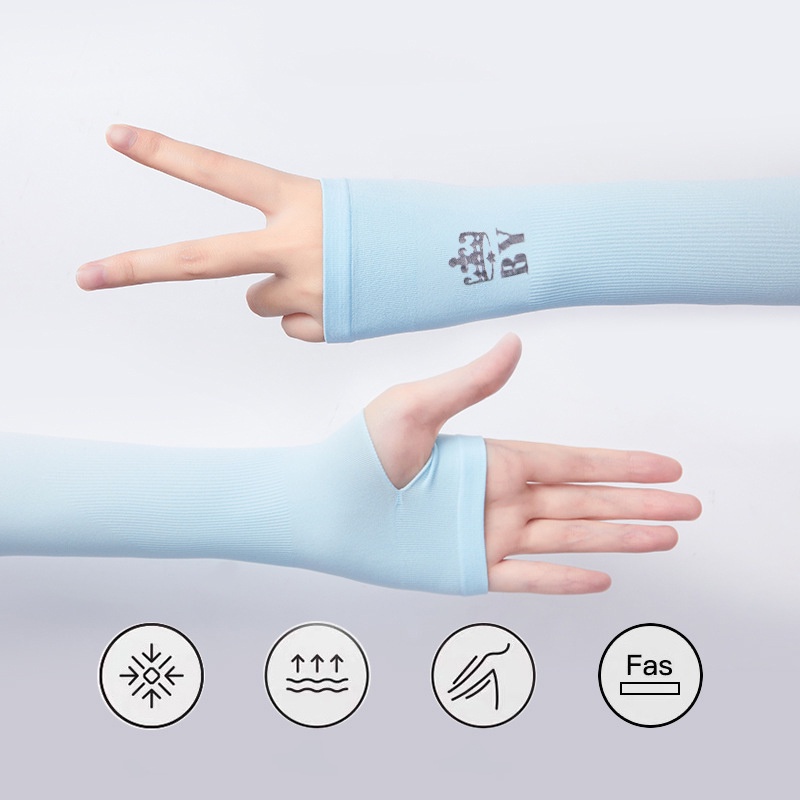Gang tay chống nắng nữ , ống tay chống nắng nóng không xỏ ngón , chất liệu co dãn cao cấp , chống tia uv , chất liệu mát