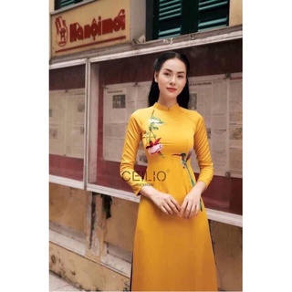 ÁO DÀI HOA THÊU