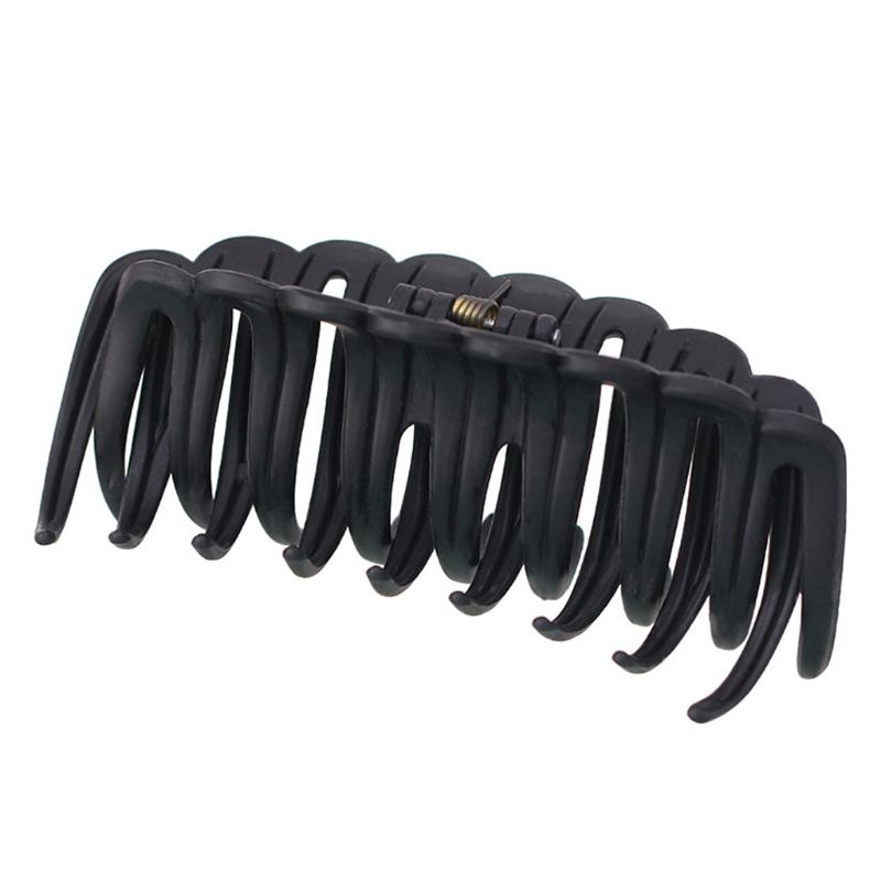 Kẹp Tóc Đuôi Ngựa Cỡ Lớn Dày Dặn Màu Đen 12cm Thời Trang Cho Nữ