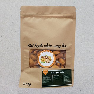 Hạt Hạnh Nhân Rang Bơ 500g Nhập khẩu Úc [hình thật]