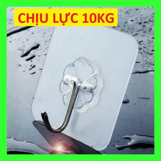 [LOẠI CHỊU LỰC 10KG] - 1 MÓC DÁN TƯỜNG TRONG SUỐT LOẠI CHỊU LỰC 10KG