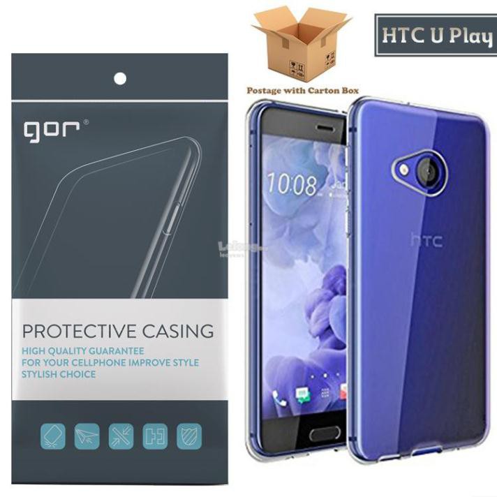 [Phụ kiện giá rẻ] Ốp lưng HTC U Play dẻo trong suốt Gor (Sỉ lẻ)