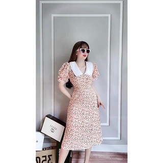 Đầm hoa nhí cổ sen bigsize 60 đến 90 kg