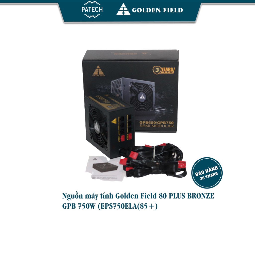 Nguồn máy tính Golden Field 80 PLUS BRONZE GPB 750W (EPS750ELA(85+) - Hàng chính hãng