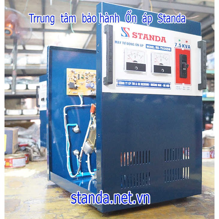 Ổn áp standa 7,5kva dải 90v-250v hàng chính hãng dây đồng 100%