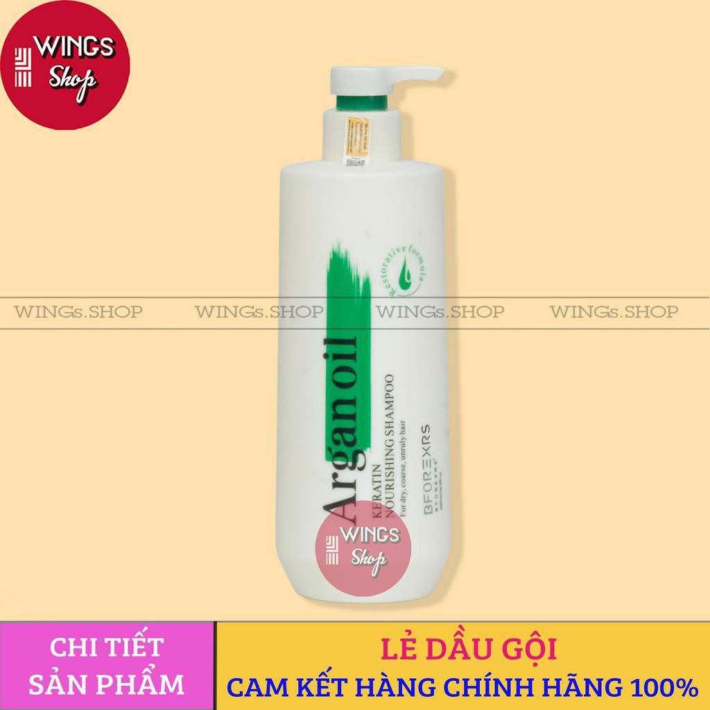 Cặp Gội Xả BFOREXRS ARGAN OIL Dưỡng Sinh Cao Cấp, Siêu Mượt, Phục Hồi Tóc Hư Tổn 100% Organic | Wings Shop