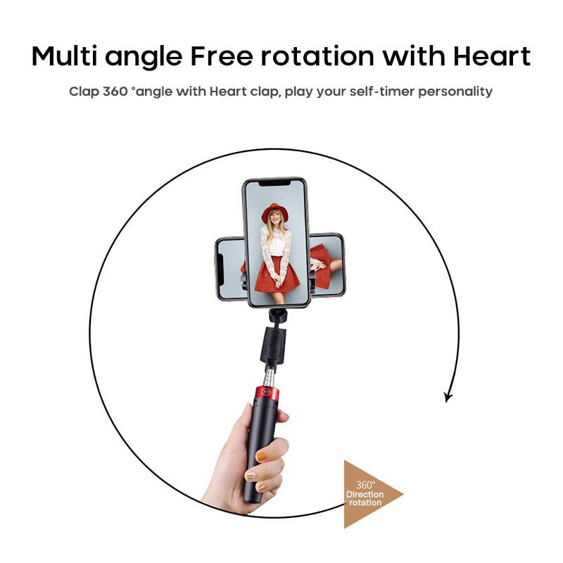 【Ready Stock】 3 In 1 Selfie Stick With Tripod Wireless Bluetooth Mobile Phone Holder For iPhone Huawei Samsung 【Veel】