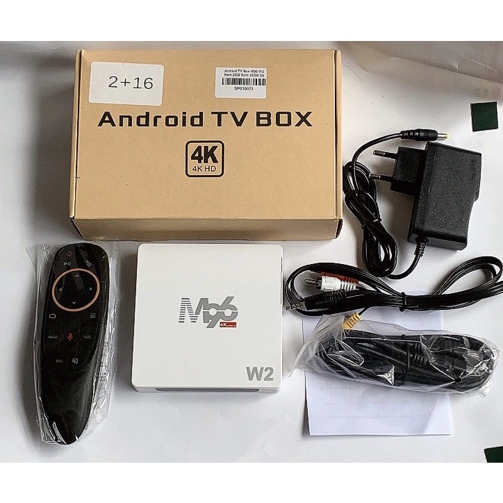 Android TV Box M96W2 Android TV 11 Ram 2GB bộ nhớ 16GB Có Điều Khiển Giọng Nói