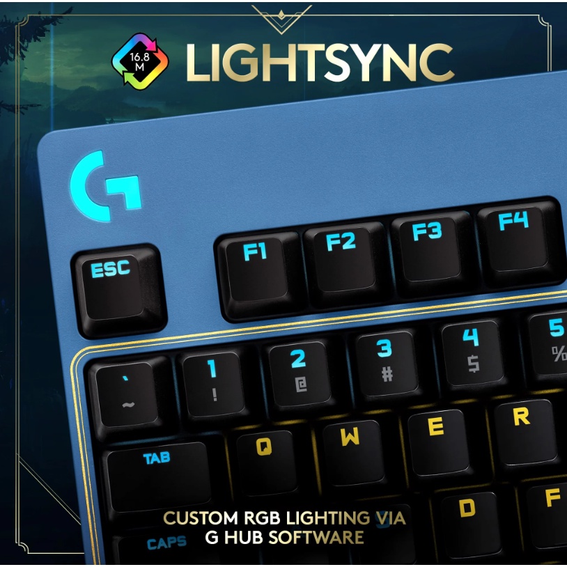 Bàn phím cơ Gaming Logitech G PRO X League of Legends Edition - G Pro X LOL - Hàng Chính Hãng
