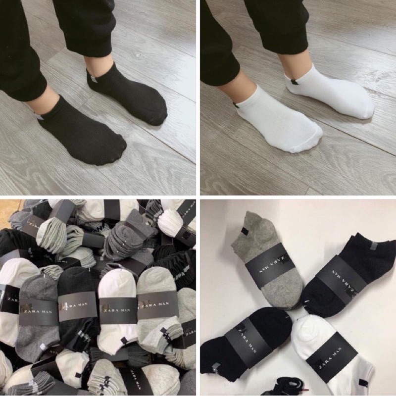 Set 5 Đôi Tất Cổ Ngắn ZaRa Man Chống Hôi Chân