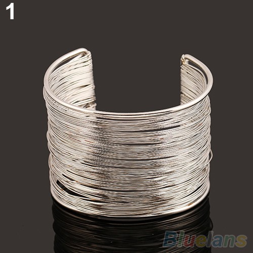 Vòng tay kim loại thiết kế nhiều lớp sang trọng quý phái dành cho nữ | BigBuy360 - bigbuy360.vn