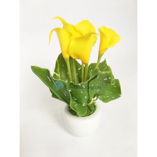 Chậu sứ mini trồng sen đá, làm handmade, hoa pha lê, hoa đất sét (KT 3cm)