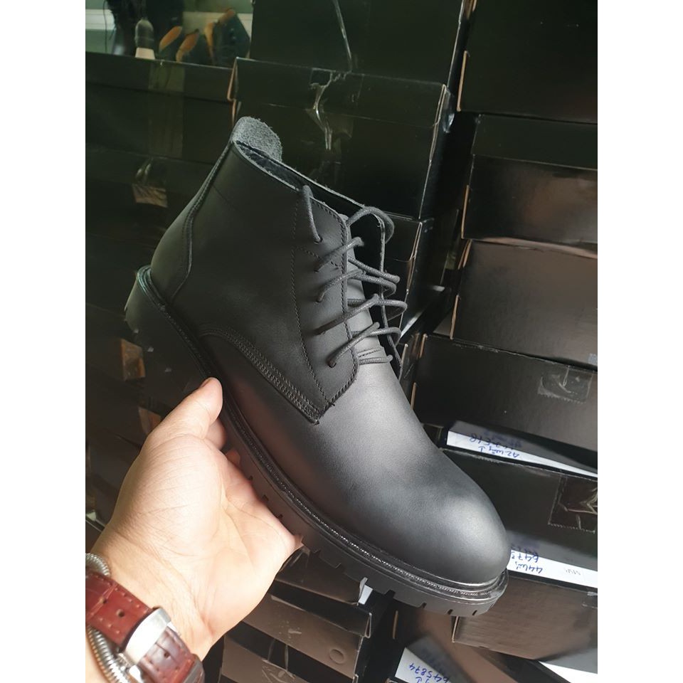 {RẺ NHẤT SHOPEE} Giày da nam buộc dây Tăng chiều cao 6,5cm ,boot nam