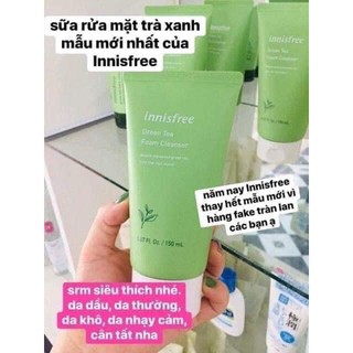 Sữa rửa mặt Innisfree trà xanh