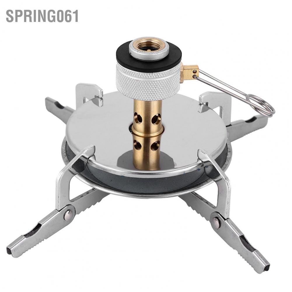 Spring061 Bếp cắm trại mini di động Gấp gas ngoài trời Lò nướng dã ngoại đốt