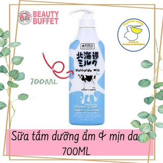 BEAUTY BUFFET SỮA TẮM DƯỠNG ẨM VÀ MỊN DA MADE IN HATURE HOKKAI MILK 700M