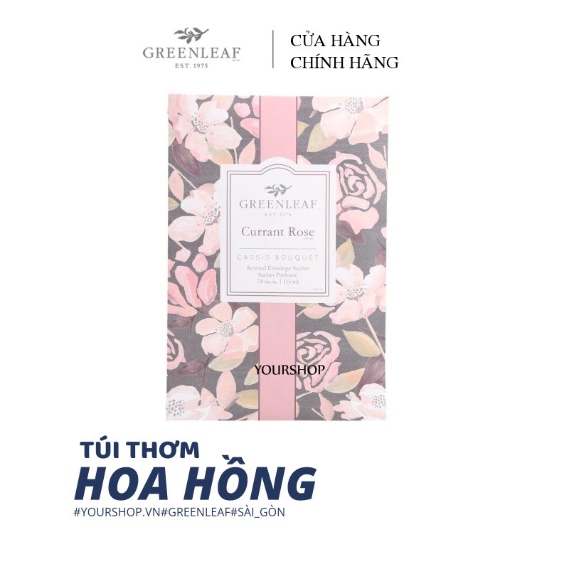 Túi thơm Hoa Hồng - Greenleaf Currant Rose