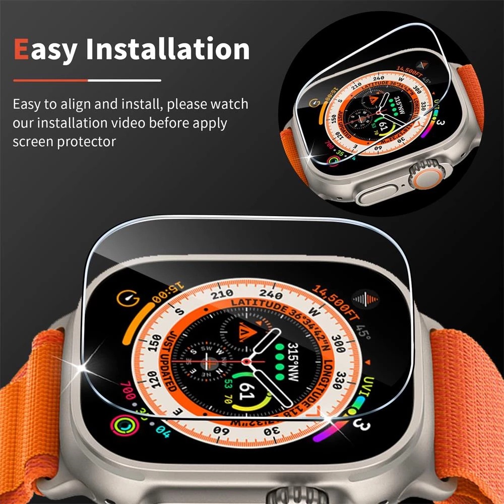 Kính Cường Lực 3D Chống Trầy Cho Apple Watch Ultra 49mm