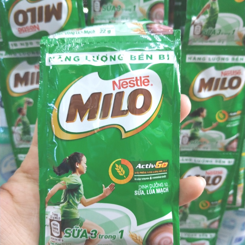 Thức Uống Lúa Mạch Milo Dạng Gói 22g Dây 10 Gói