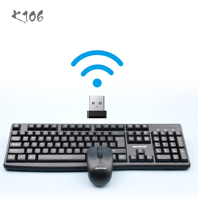 Bộ bàn phím chuột máy tính không dây Newmen K106 - Hàng chính hãng