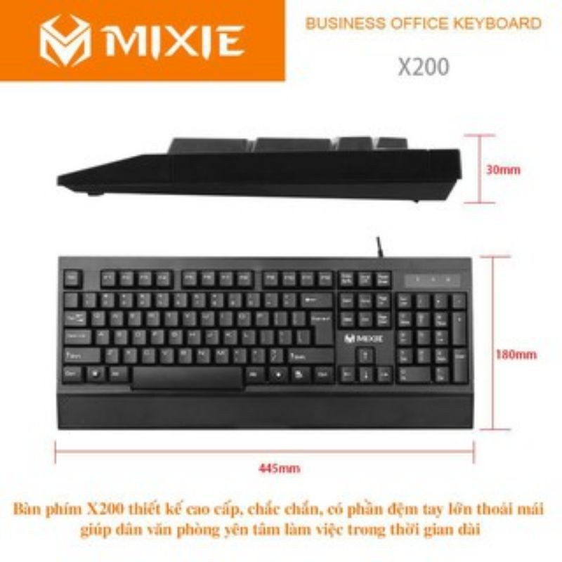 [Combo] Bàn Phím Có Dây MIXIE X200 Và Chuột Có Dây MIXIE X2 ( Chính Hãng) Bảo Hành 12 Tháng | BigBuy360 - bigbuy360.vn