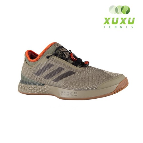 Giày Tennis Nam Size 42, Giày Tennis Adidas Adizero Ubersonic 3 Citified CG7073, Tặng 2 Đôi Tất Adidas Xuất Khẩu