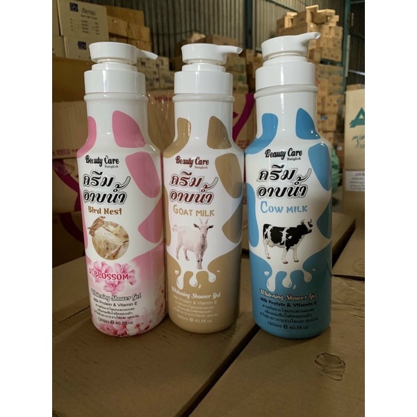 Sữa tắm bò sữa Thái Lan chính hãng BEAUTY CARE 1200ML 3 hương siêu thơm