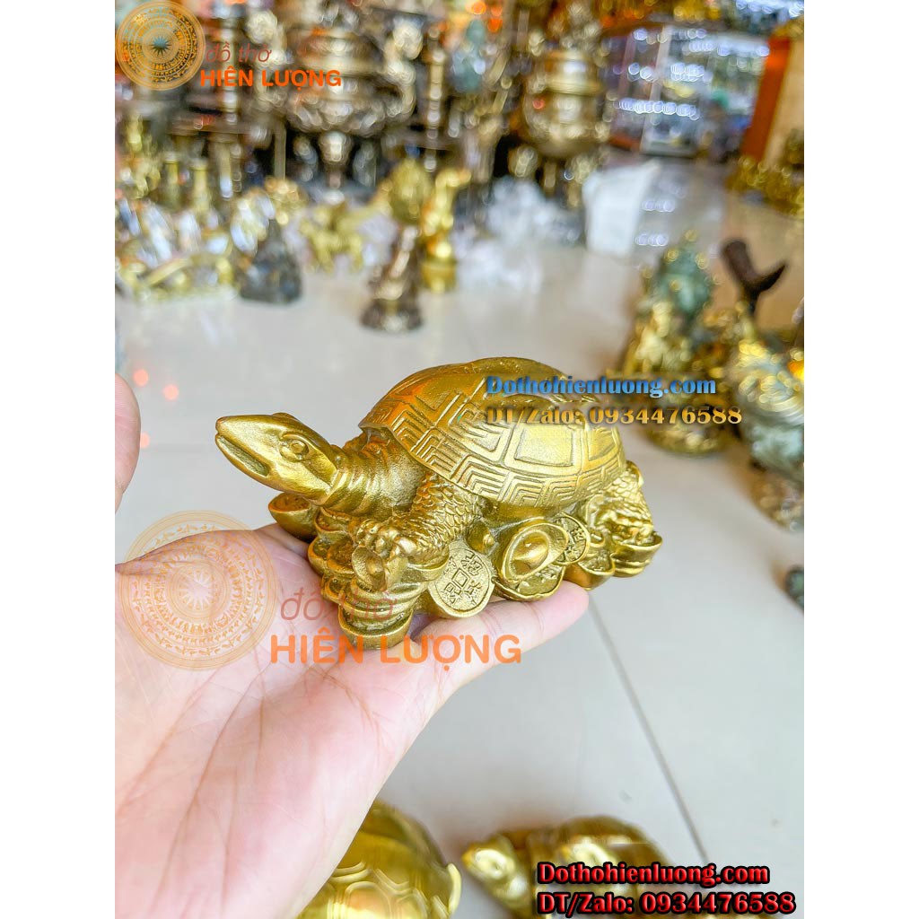 Tượng Kim Quy  Màu Vàng Bằng Đồng Nguyên Chất Các Cỡ
